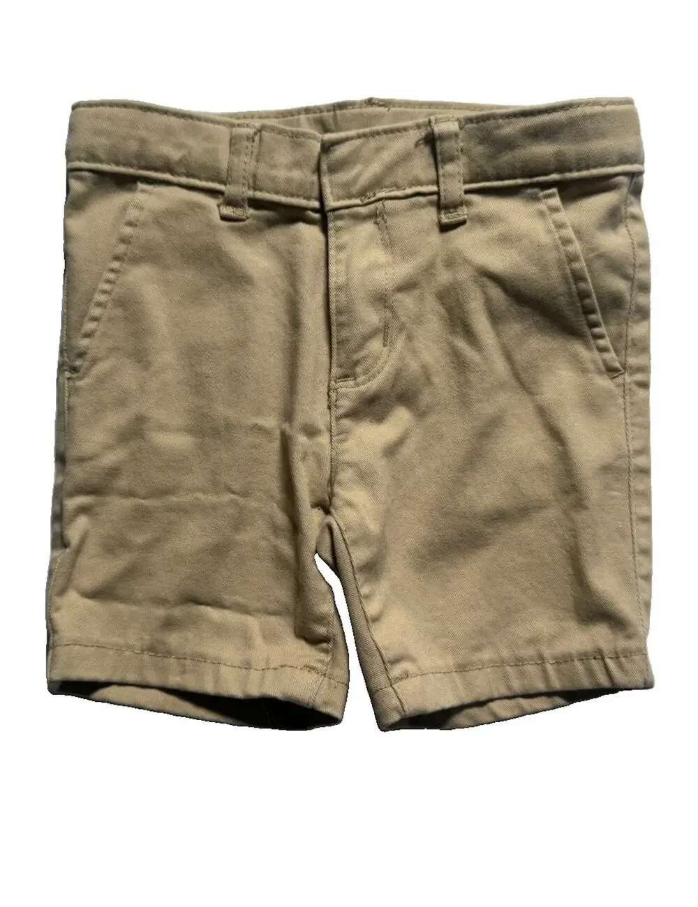 Gymboree Boys Khaki Chino Uniform Shorts Size 2T Adjustable Waist Toddler